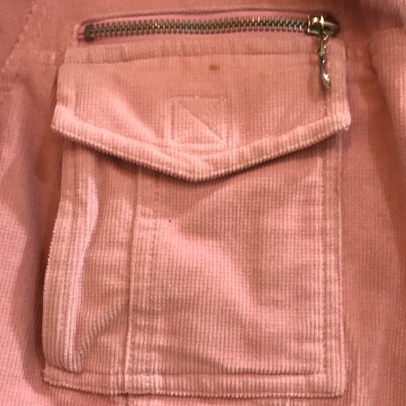 Arden B pink fur jean jacket L - Picture 6 of 8